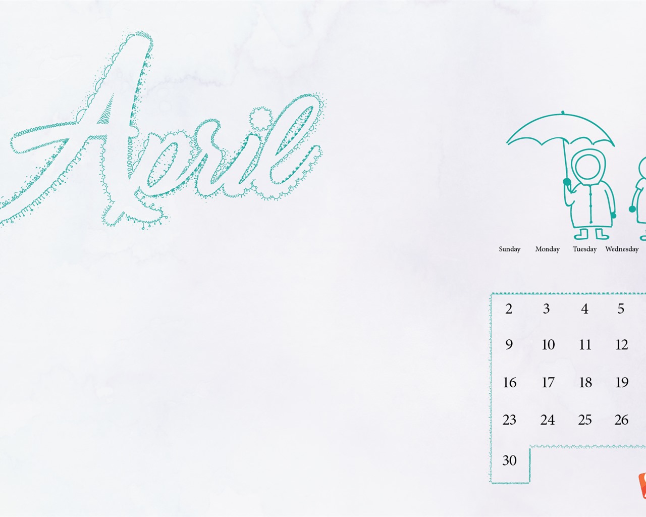 Fondo de pantalla calendario abril 2017 (2) #12 - 1280x1024