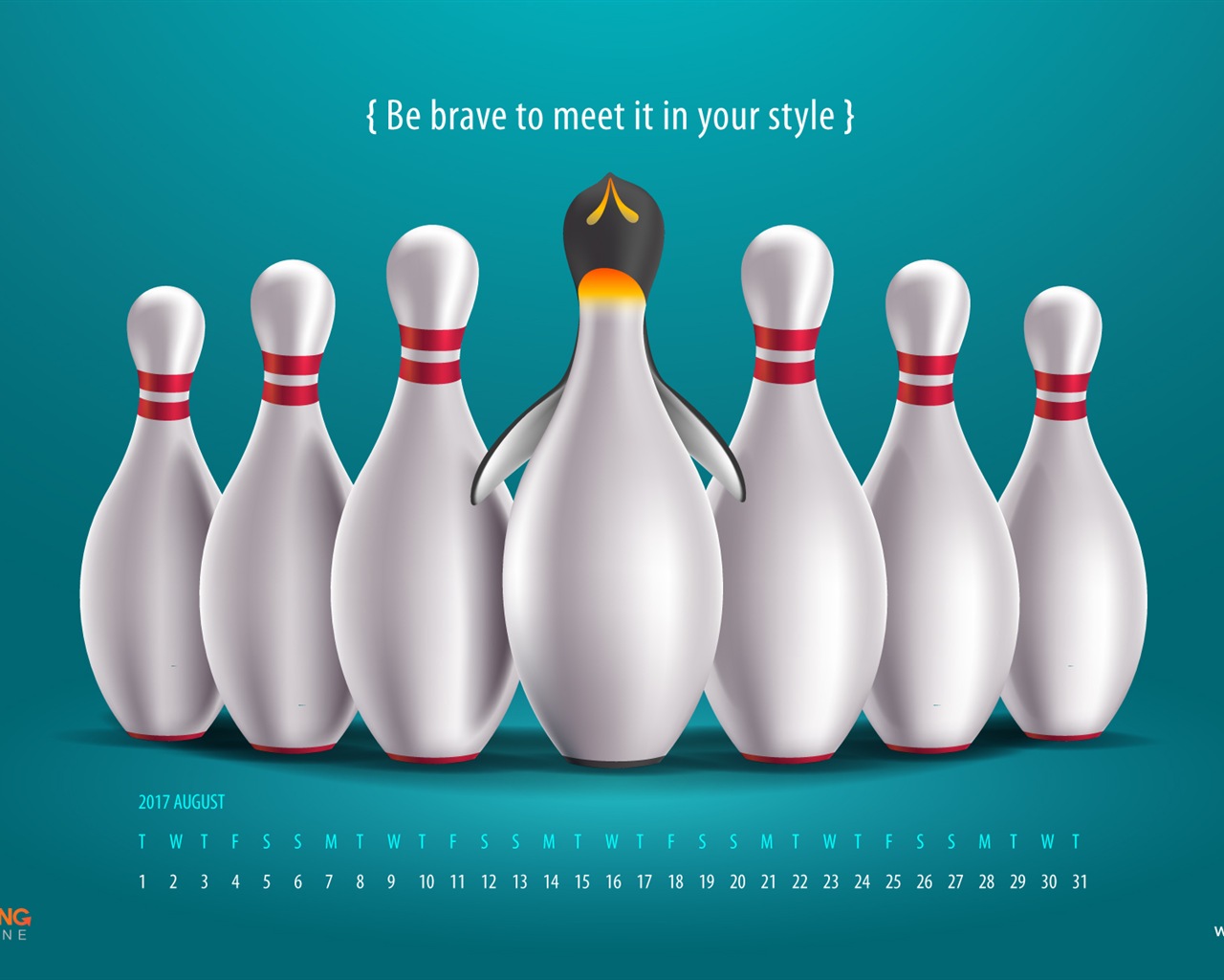 August 2017 calendar wallpaper #4 - 1280x1024