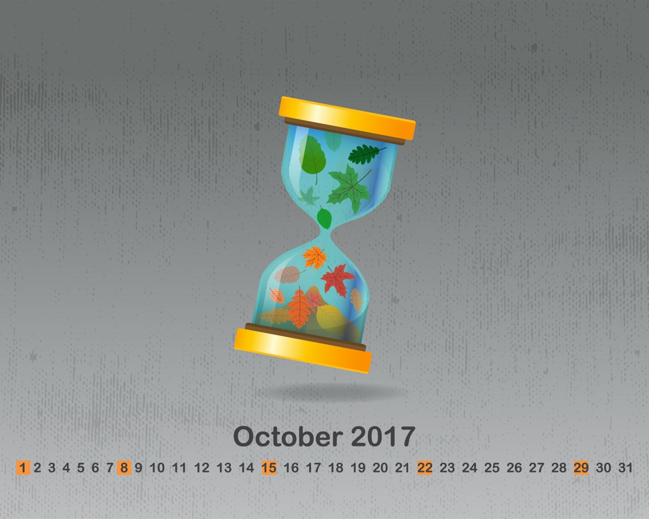 Fondo de pantalla de calendario de octubre de 2017 #9 - 1280x1024