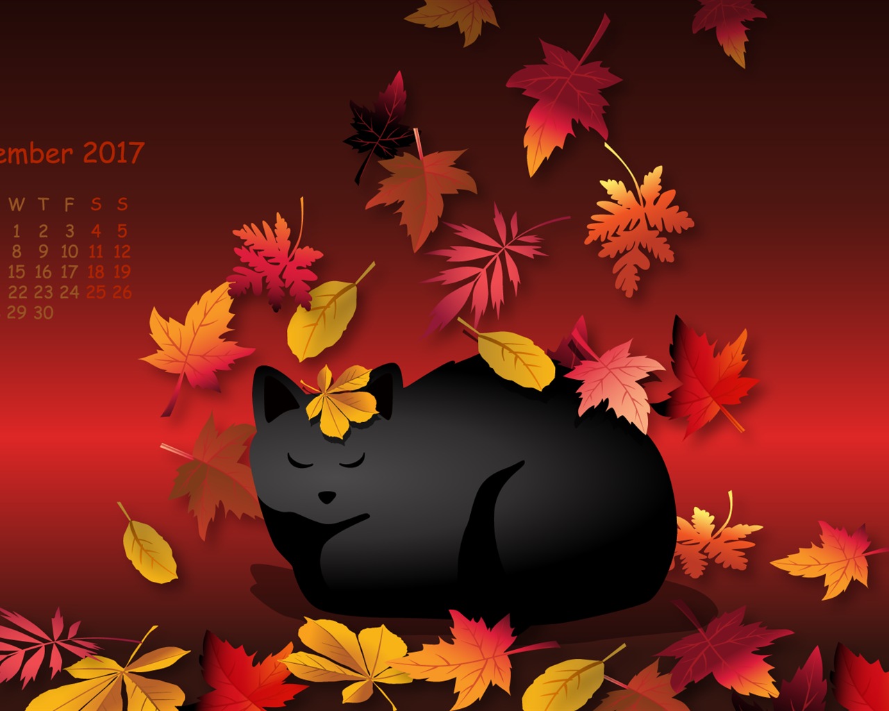 November 2017 calendar wallpaper #22 - 1280x1024