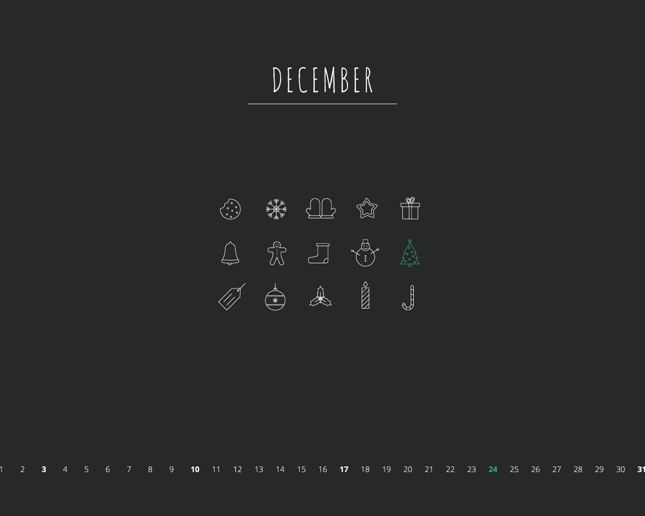 December 2017 Calendar Wallpaper #21 - 1280x1024