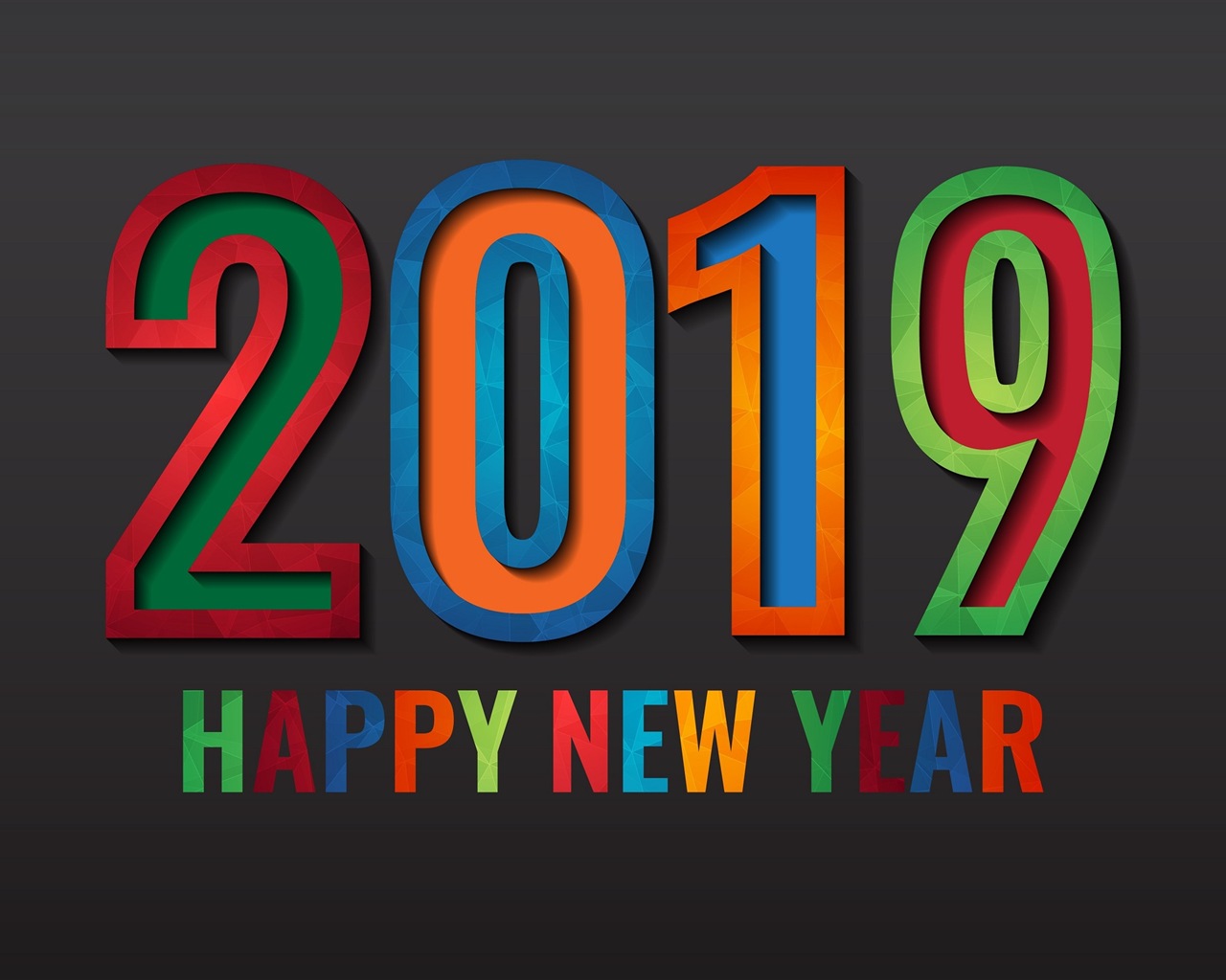 Šťastný nový rok 2019 HD tapety #6 - 1280x1024