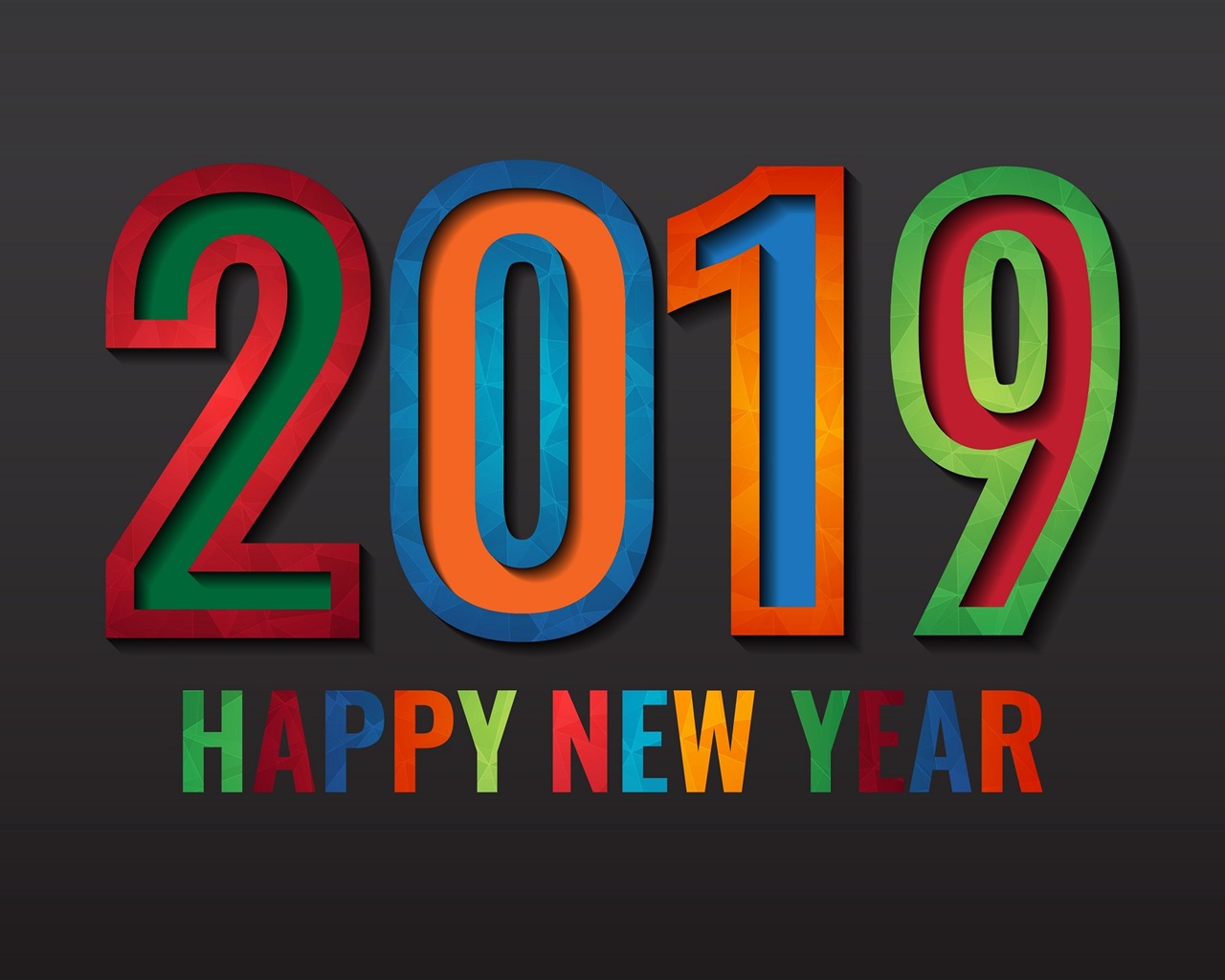 Happy New Year 2019 HD wallpapers #6 - 1280x1024