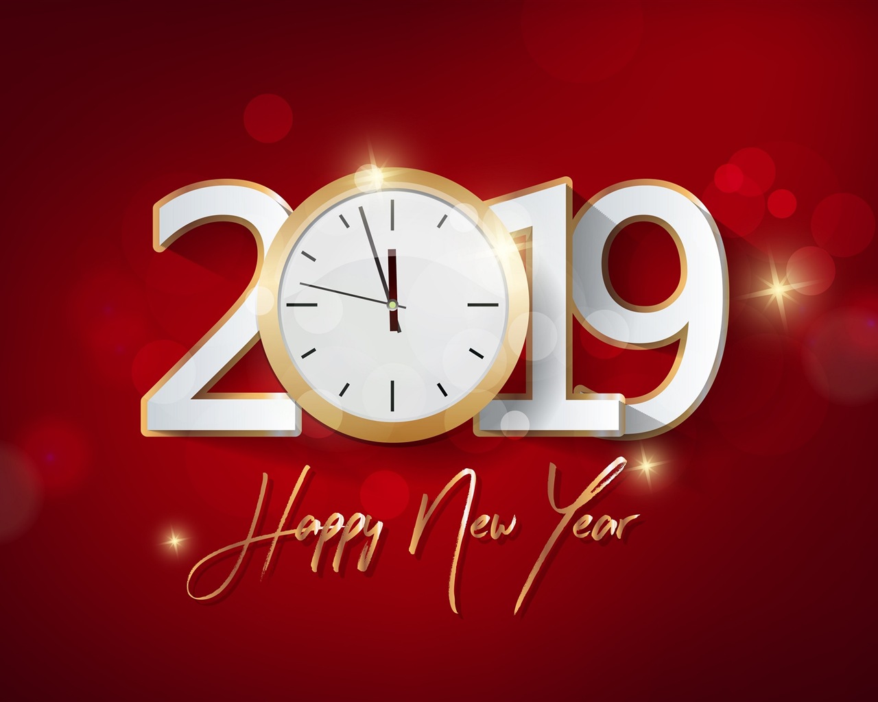 Happy New Year 2019 HD wallpapers #8 - 1280x1024