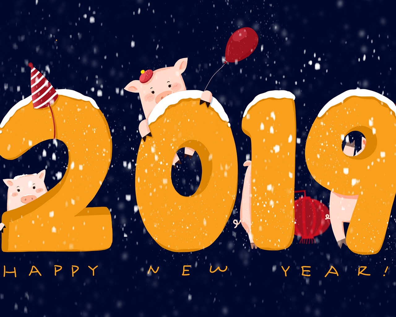 Happy New Year 2019 HD wallpapers #18 - 1280x1024