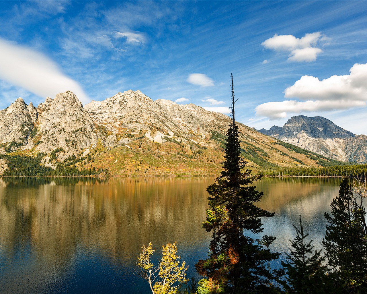 USA Grand Teton National Park nature landscape HD wallpapers #9 - 1280x1024