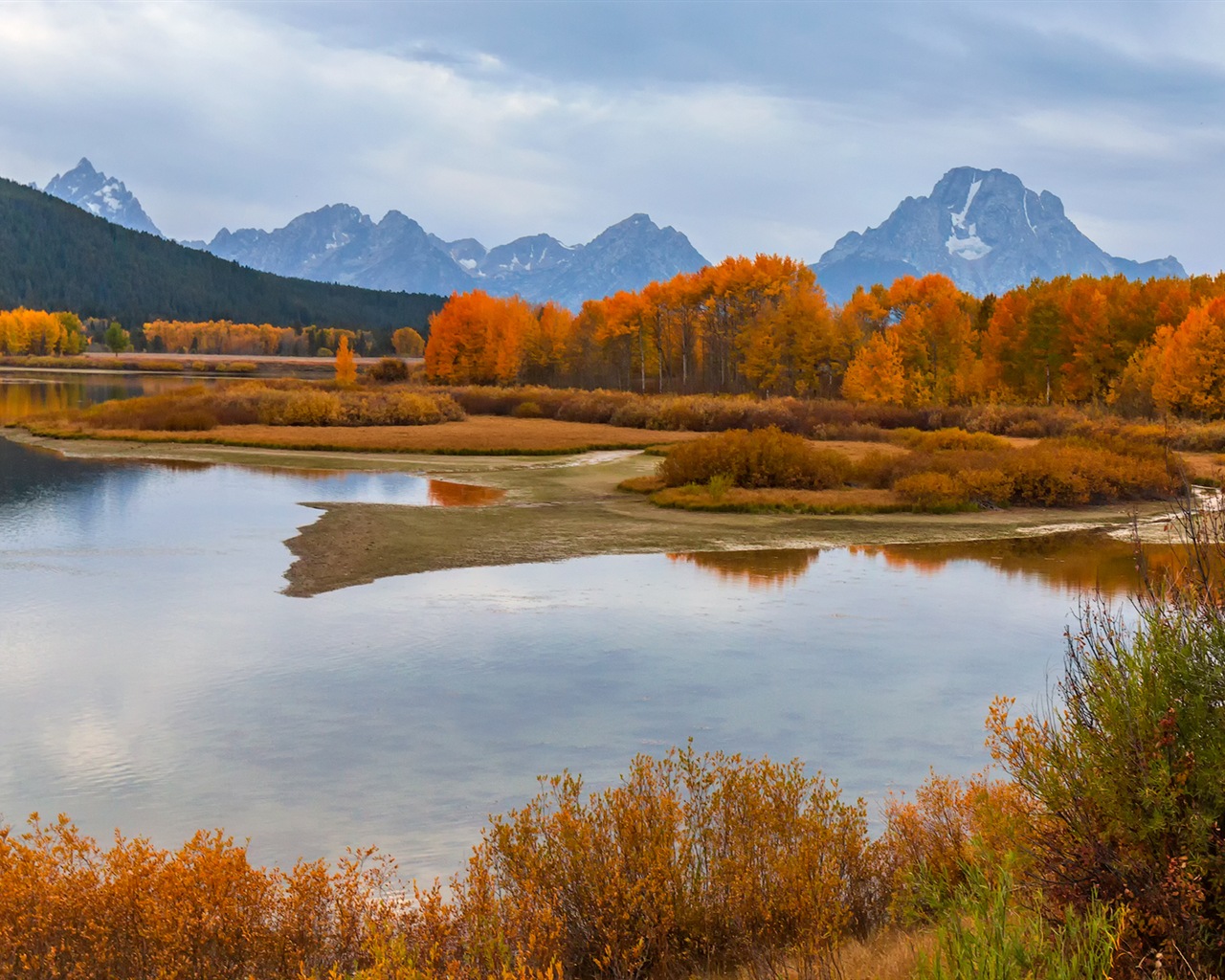 USA Grand Teton národní park přírodní krajiny HD tapety #11 - 1280x1024