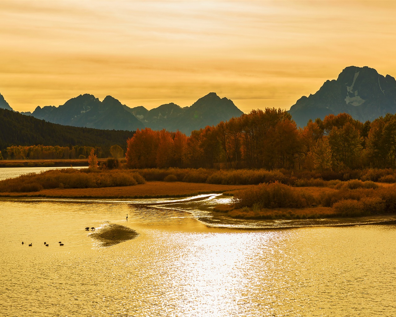 미국 그랜드 Teton 국립 공원 자연 풍경의 HD 월페이퍼 #12 - 1280x1024