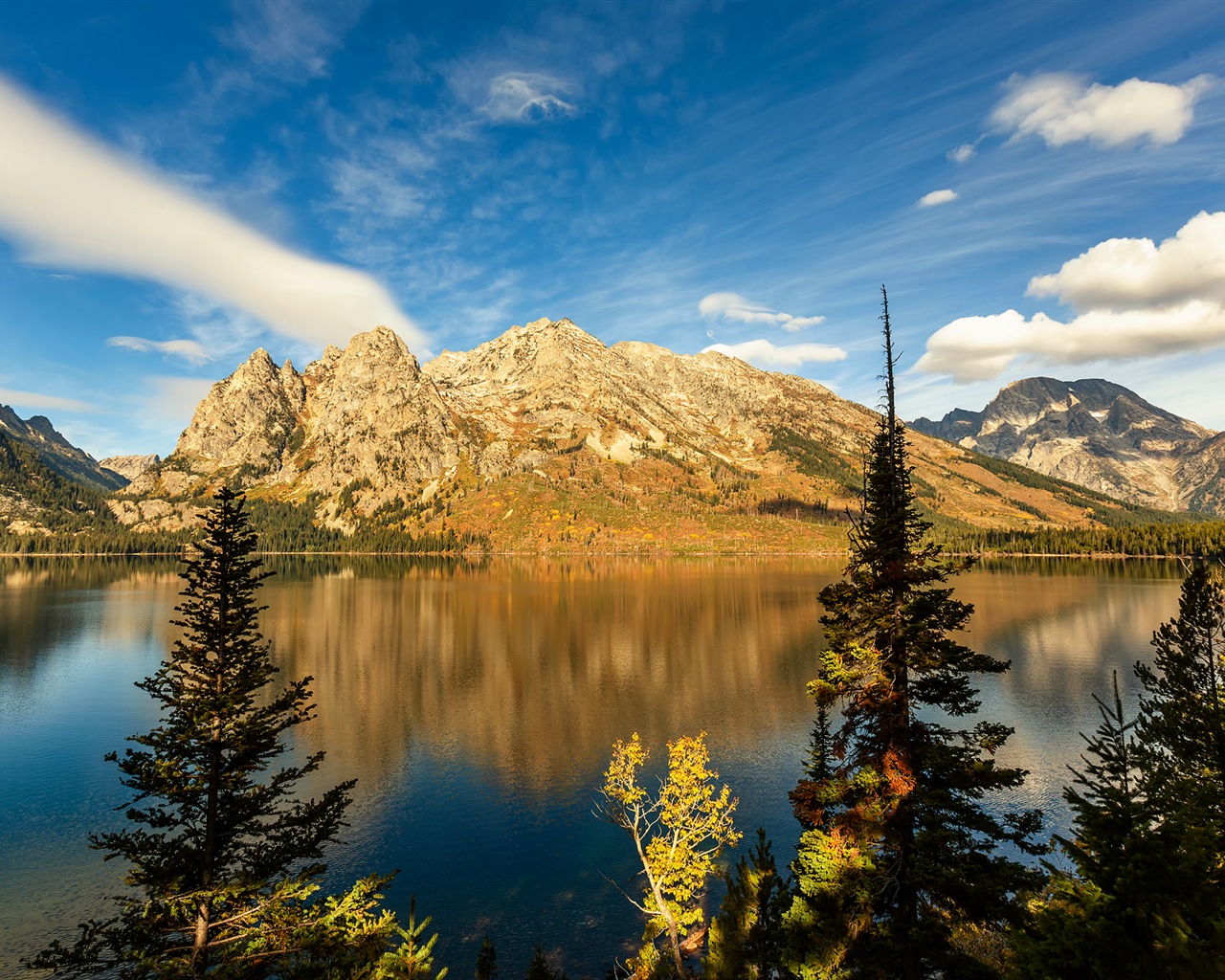 USA-großartige Teton Nationalparknatur-Landschaftstapeten HD #15 - 1280x1024