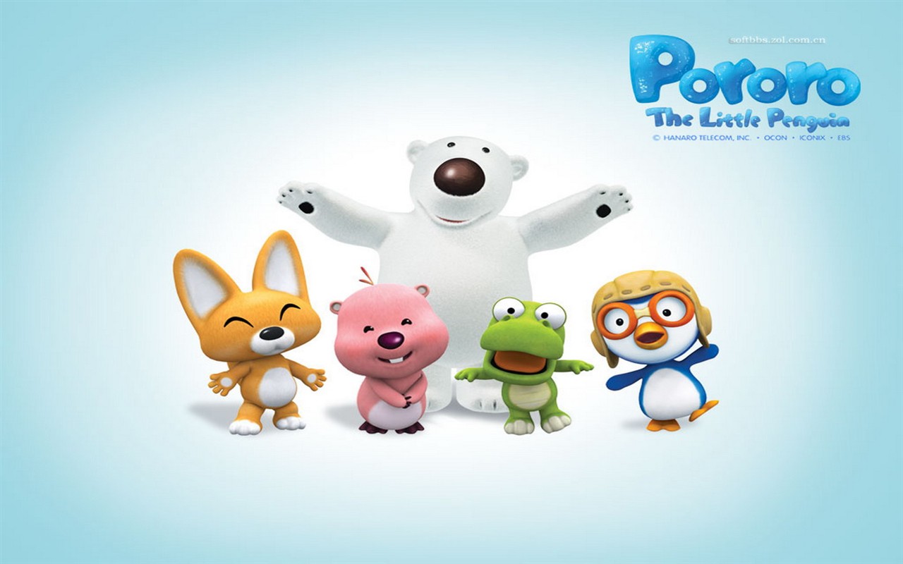 Pororo Kreslený Tapety #9 - 1280x800