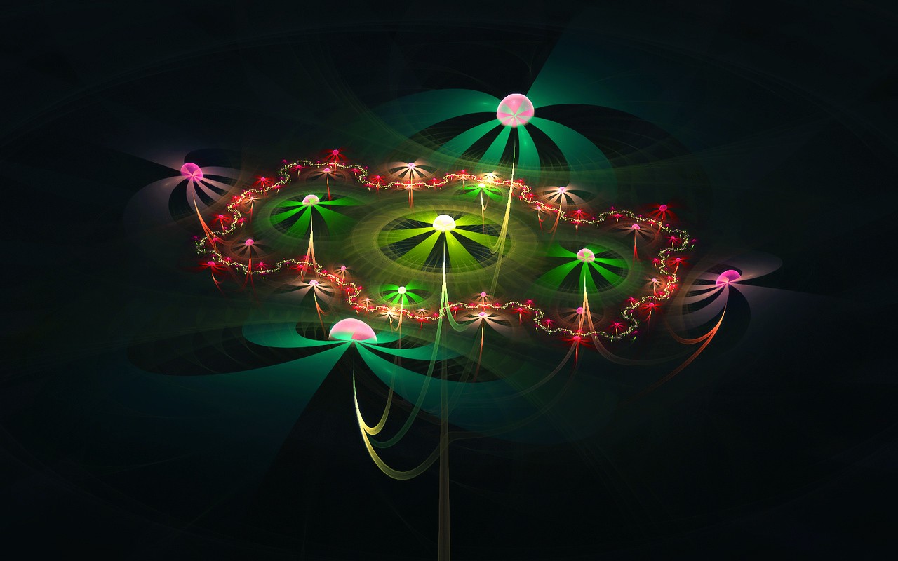 3D Dream květinové tapety Abstract #3 - 1280x800