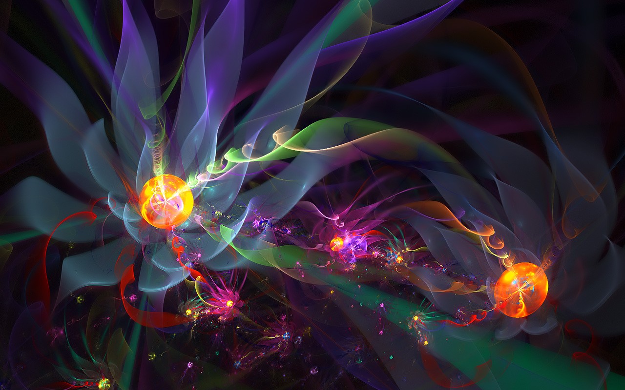 3D Dream květinové tapety Abstract #11 - 1280x800