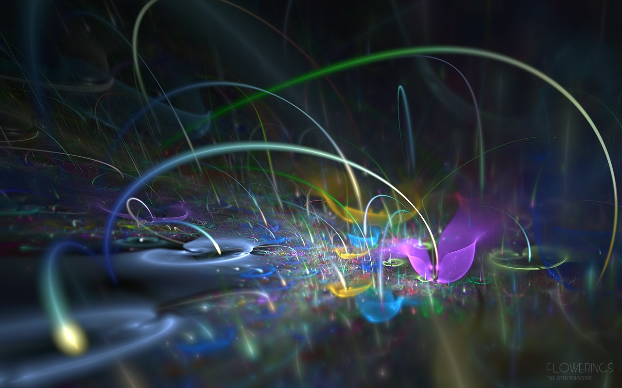 3D Dream květinové tapety Abstract #26 - 1280x800