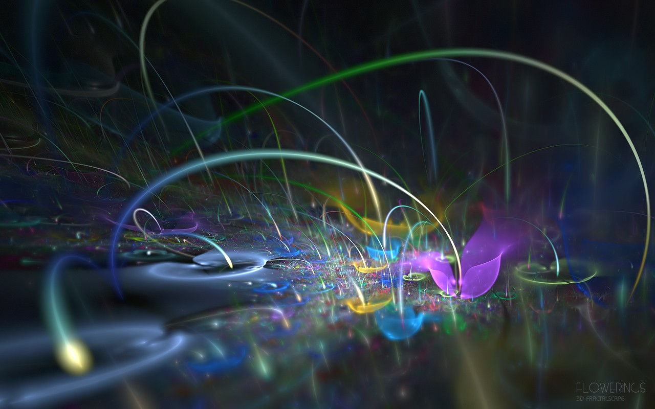 3D Dream flower wallpaper Abstract #26 - 1280x800