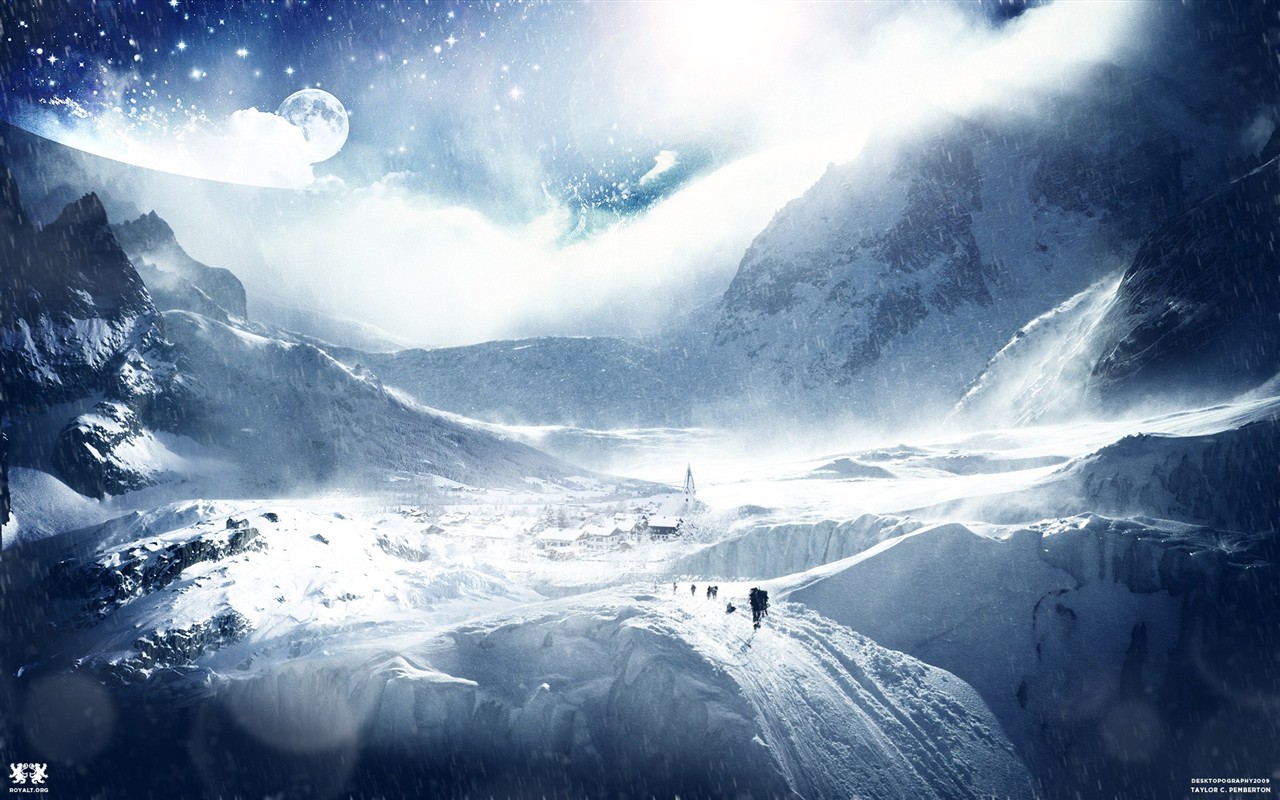 Creative synthesis of the visual wallpaper #9 - 1280x800