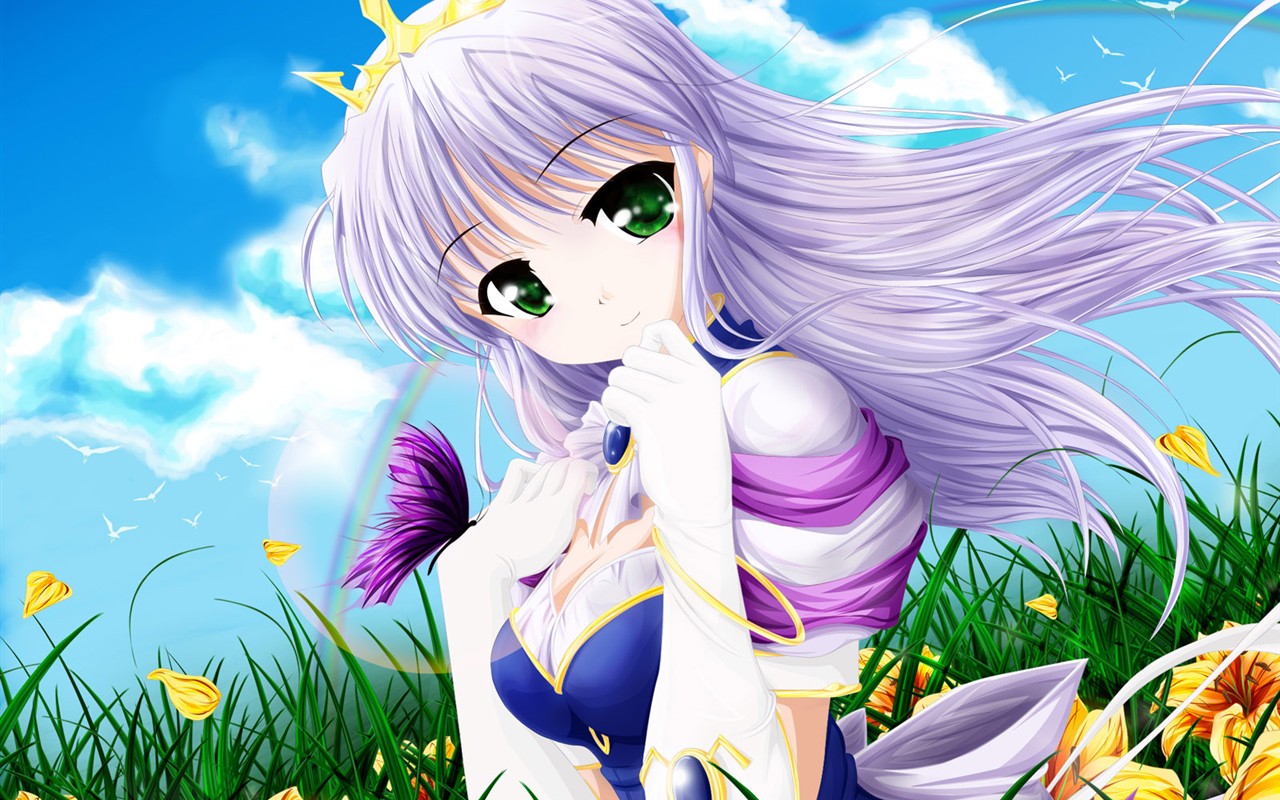 Meimei beautiful wallpaper animation cartoon #11 - 1280x800