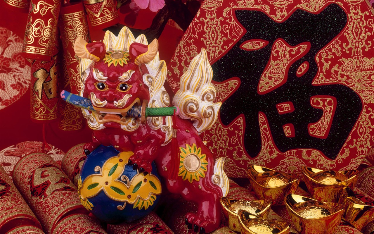中国风之红色喜庆壁纸15 - 1280x800