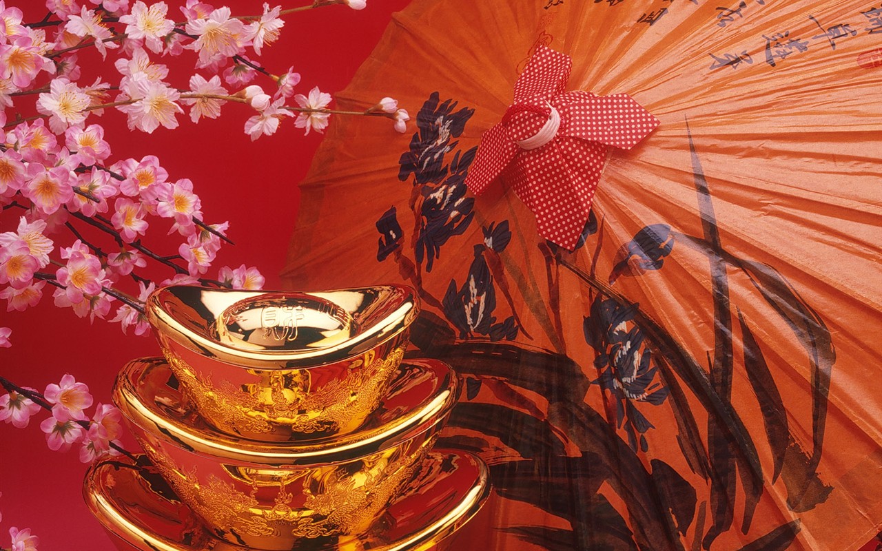 China Wind festive red wallpaper #23 - 1280x800