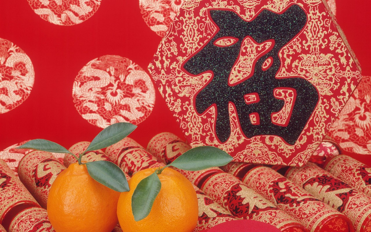 Čína Vítr slavnostní červená tapeta #34 - 1280x800
