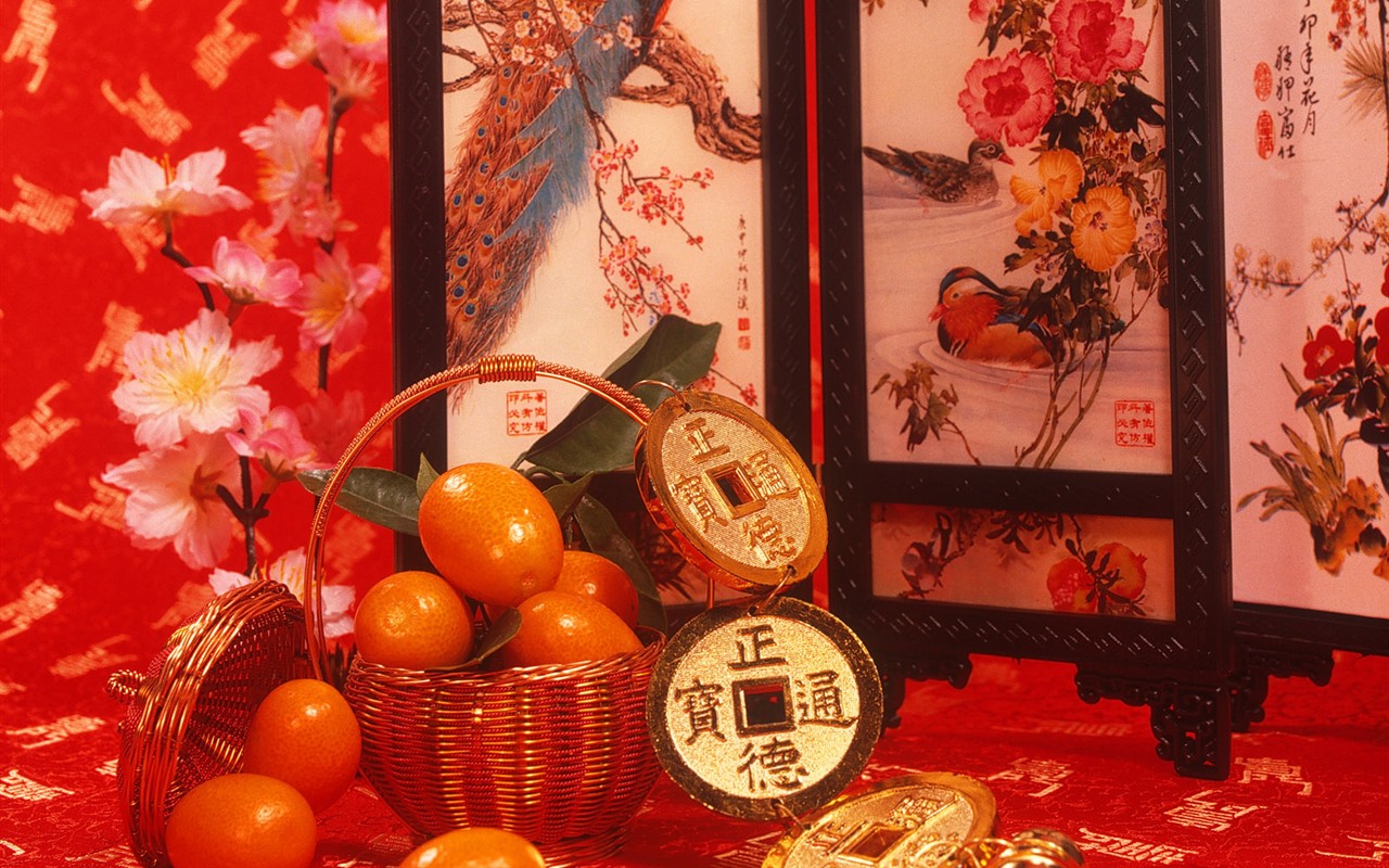 중국 바람 축제 붉은 벽지 #36 - 1280x800