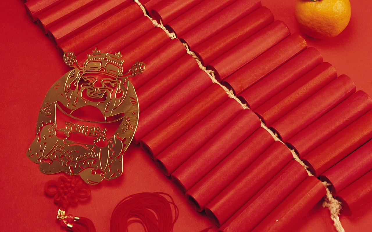 Čína Vítr slavnostní červená tapeta #42 - 1280x800