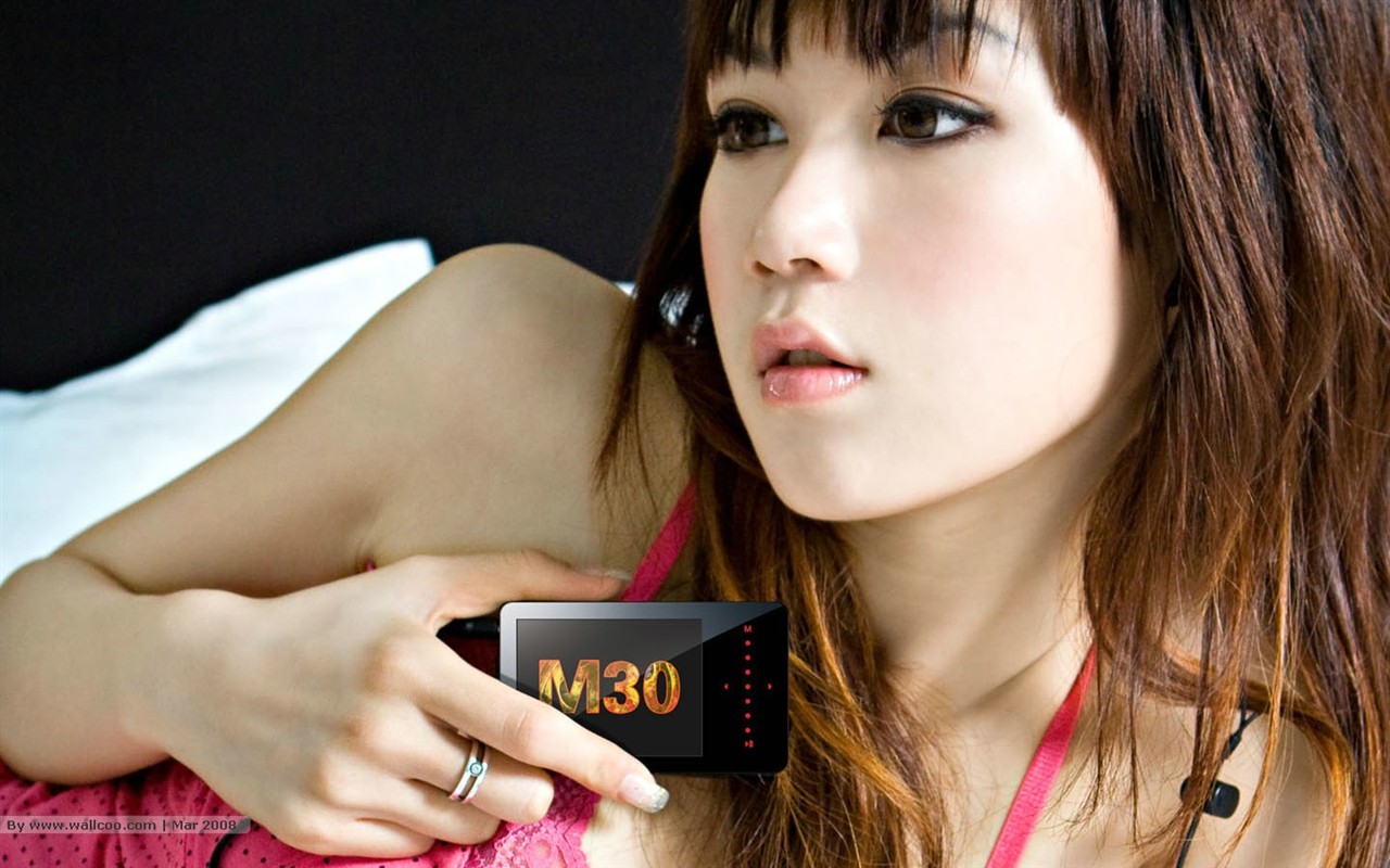 MP3廣告清純美女壁紙 #2 - 1280x800