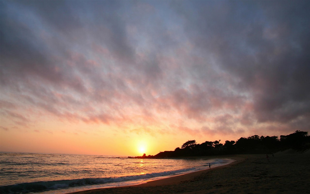 Beautiful sunrise and sunset wallpaper #1 - 1280x800