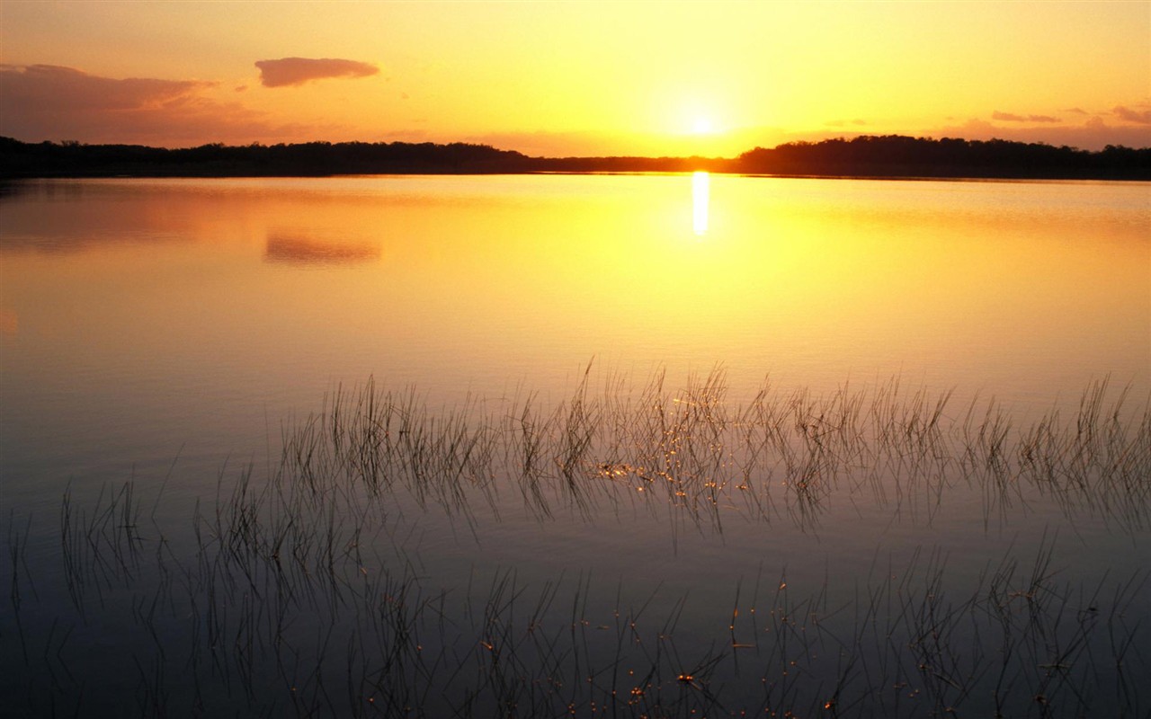 krásný východ slunce a západ slunce tapety #32 - 1280x800