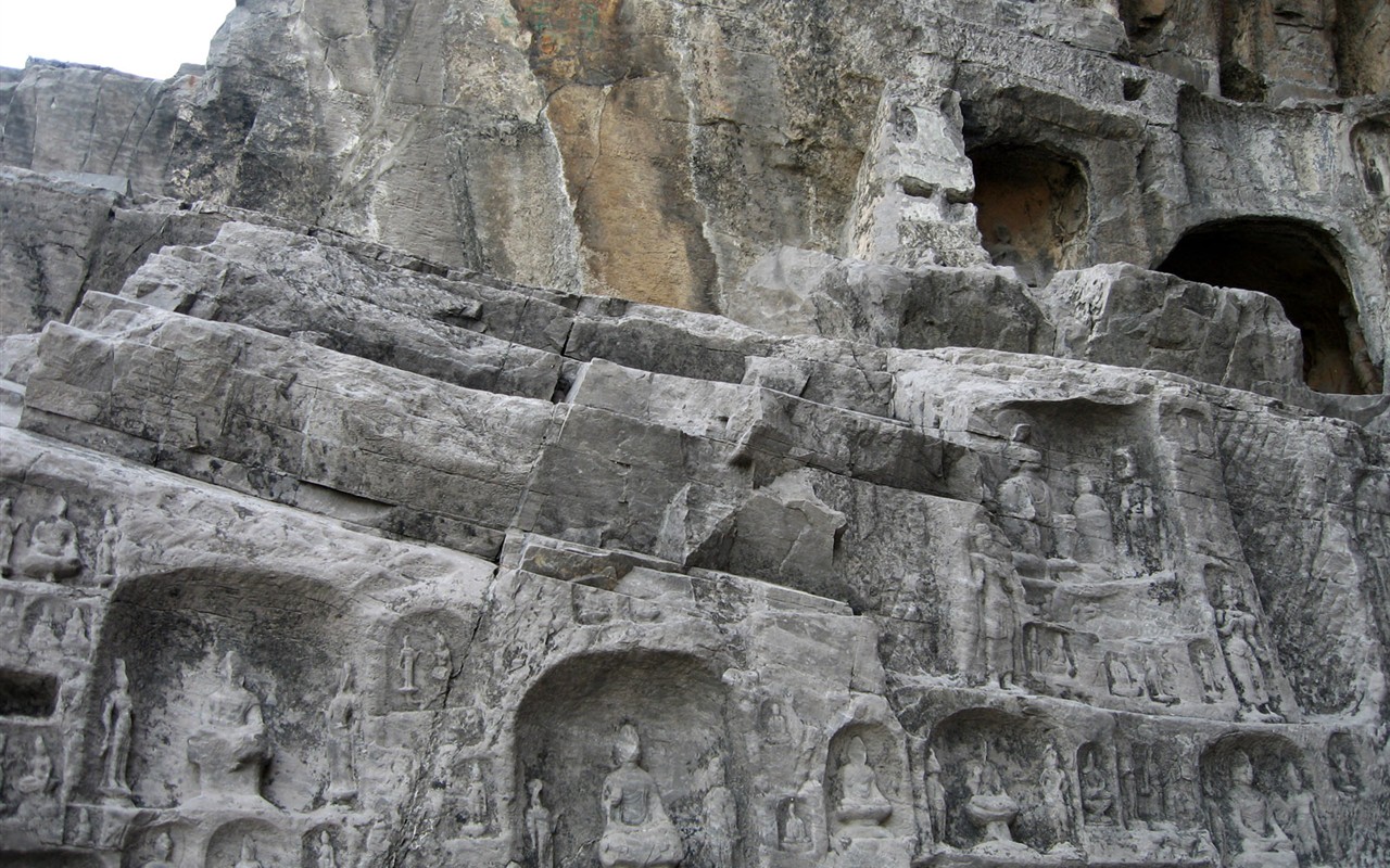 Luoyang, Longmen jeskyně Wallpaper #8 - 1280x800