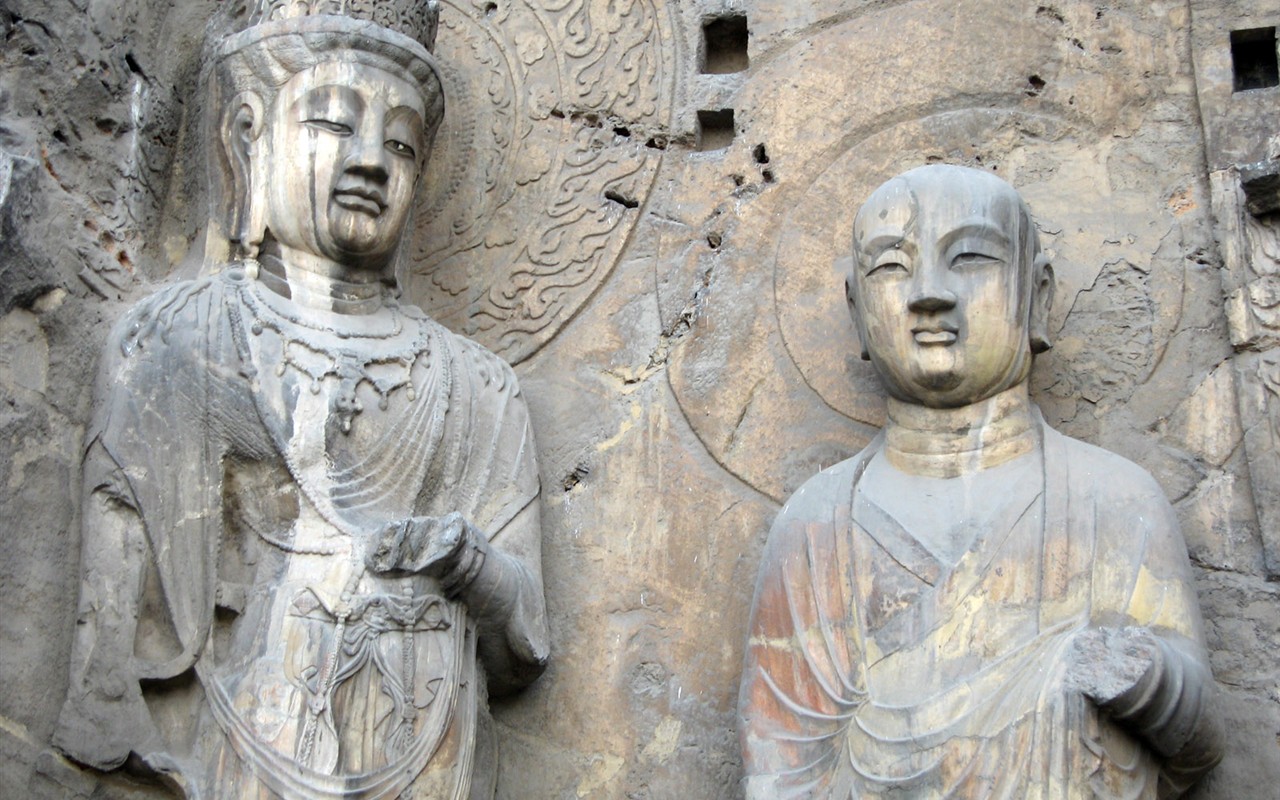 Luoyang, Longmen jeskyně Wallpaper #15 - 1280x800