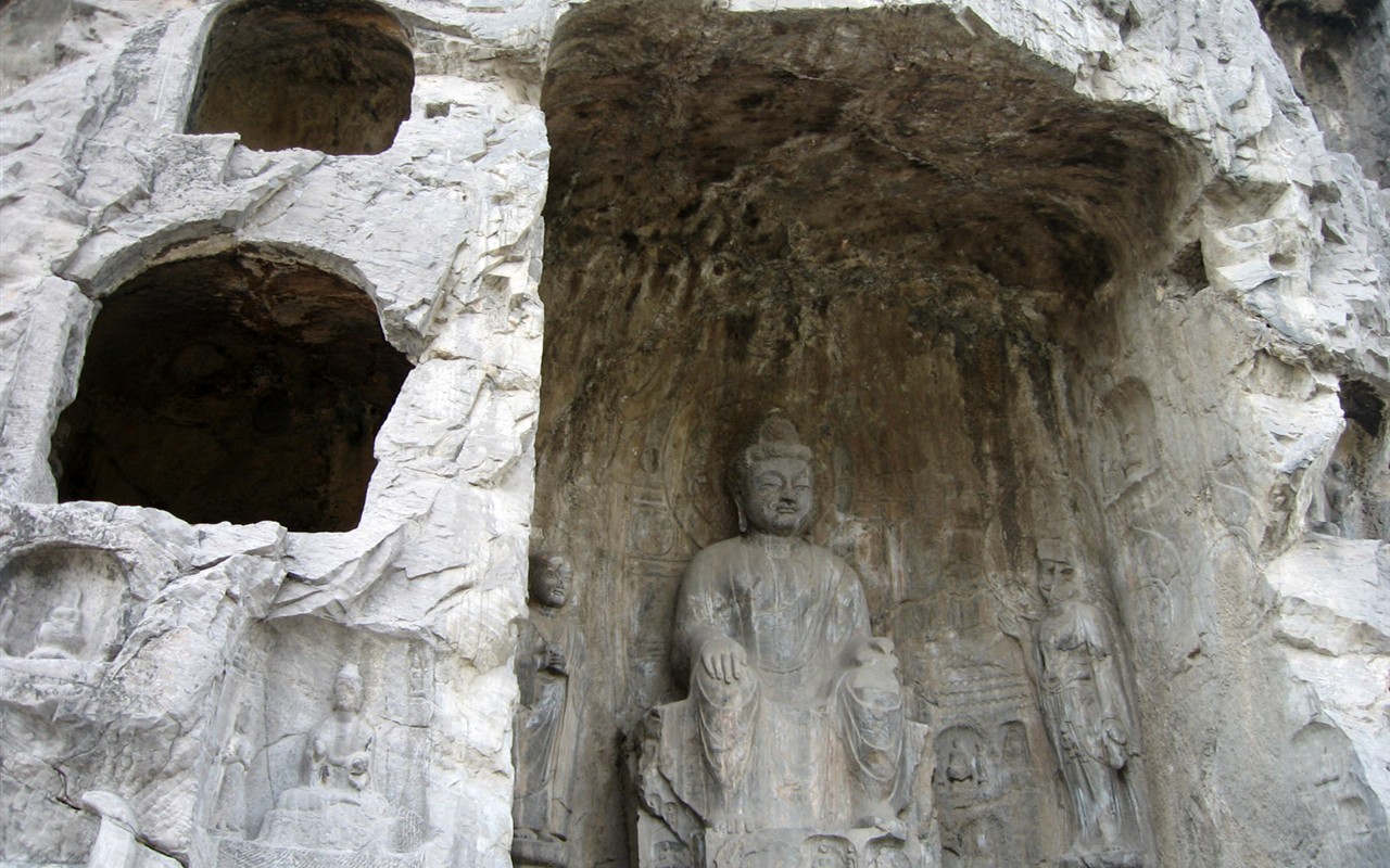 Luoyang, Longmen jeskyně Wallpaper #16 - 1280x800