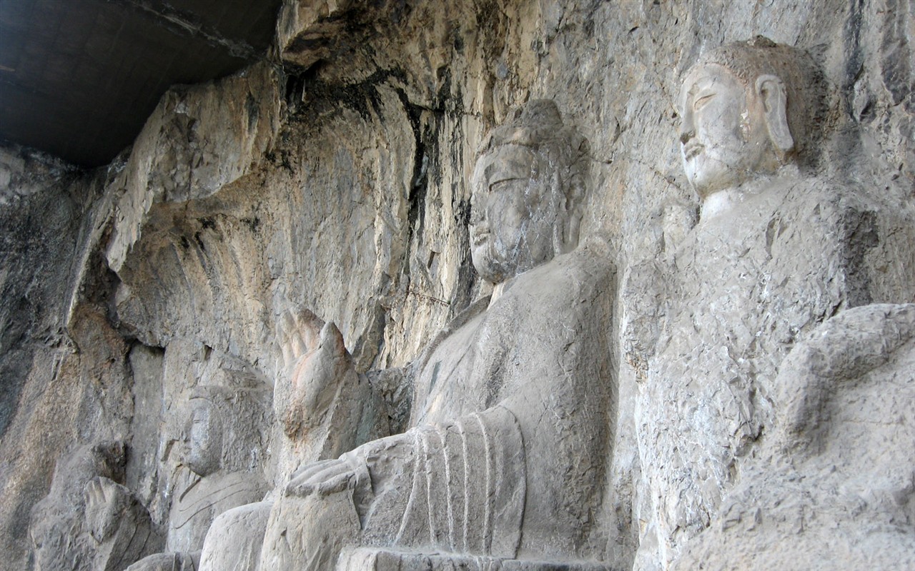 Luoyang, Longmen jeskyně Wallpaper #21 - 1280x800