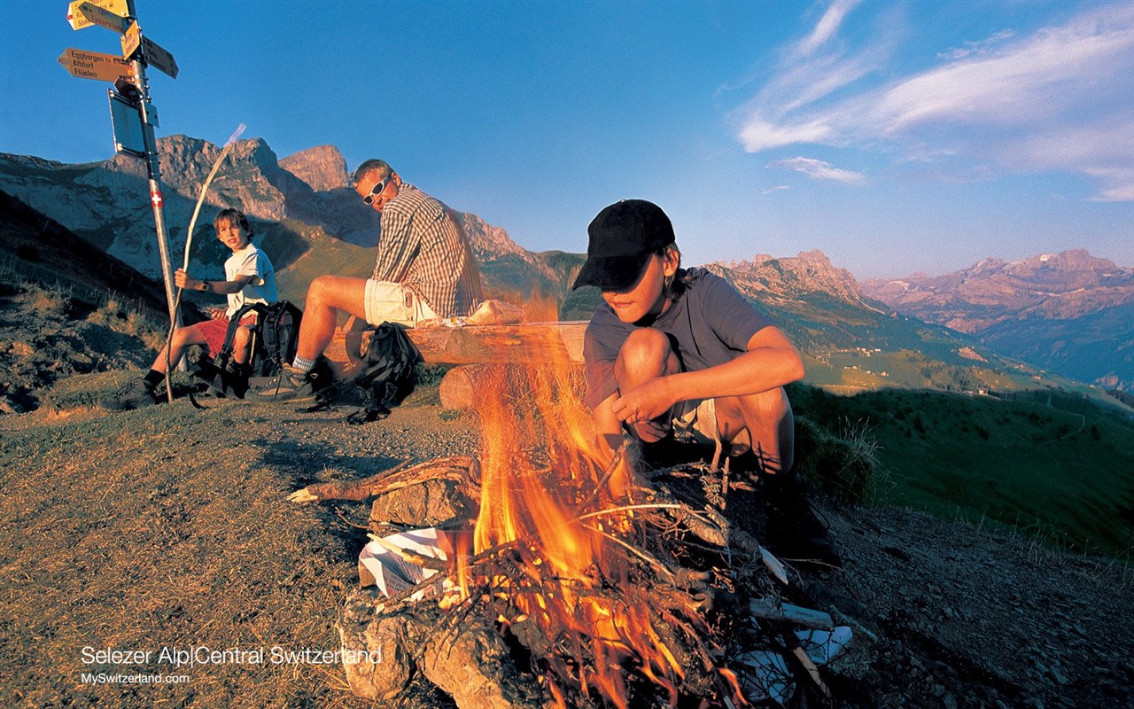 Suiza fondos de escritorio de lugares de interés turístico de verano #3 - 1280x800