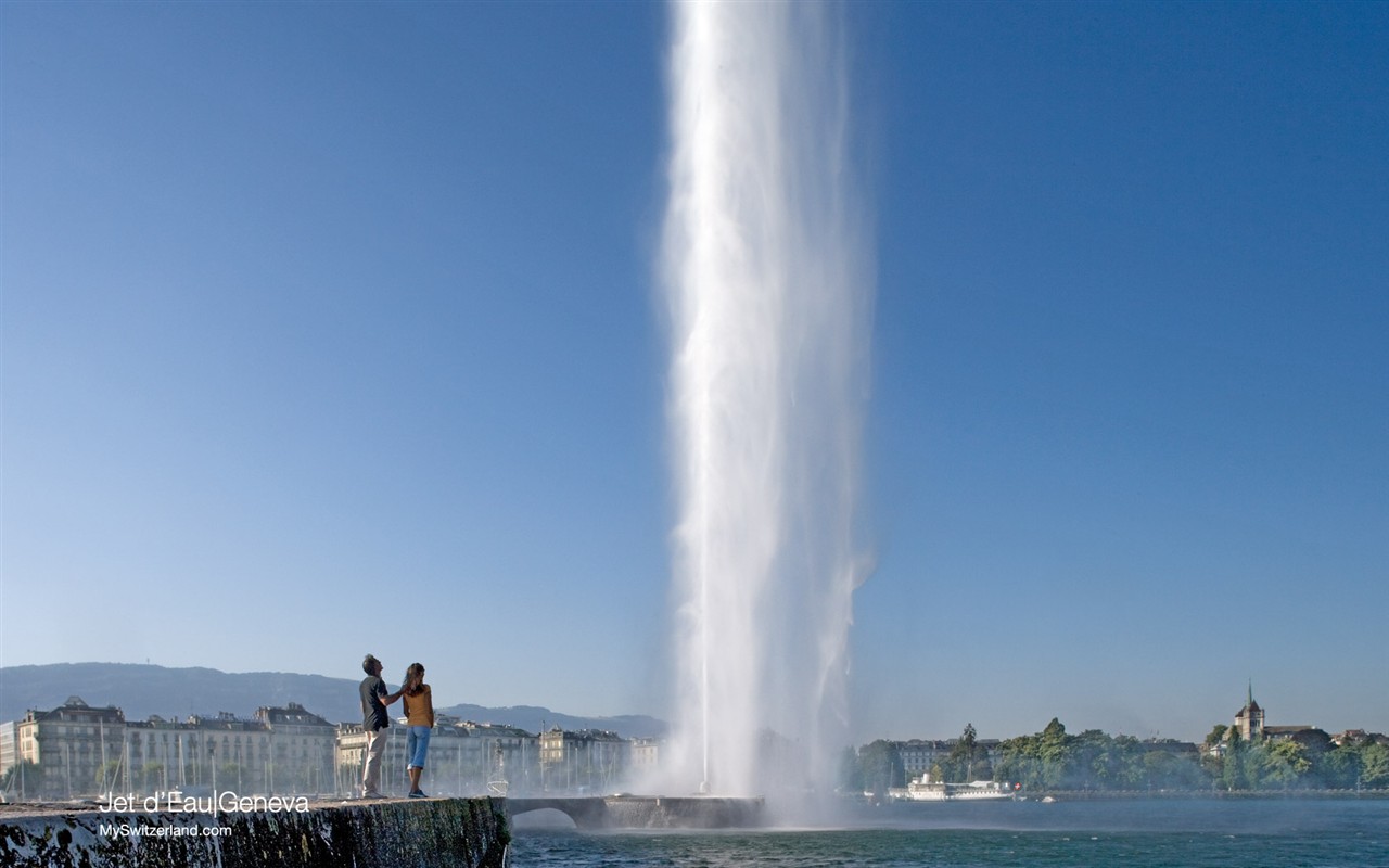 Suiza fondos de escritorio de lugares de interés turístico de verano #12 - 1280x800