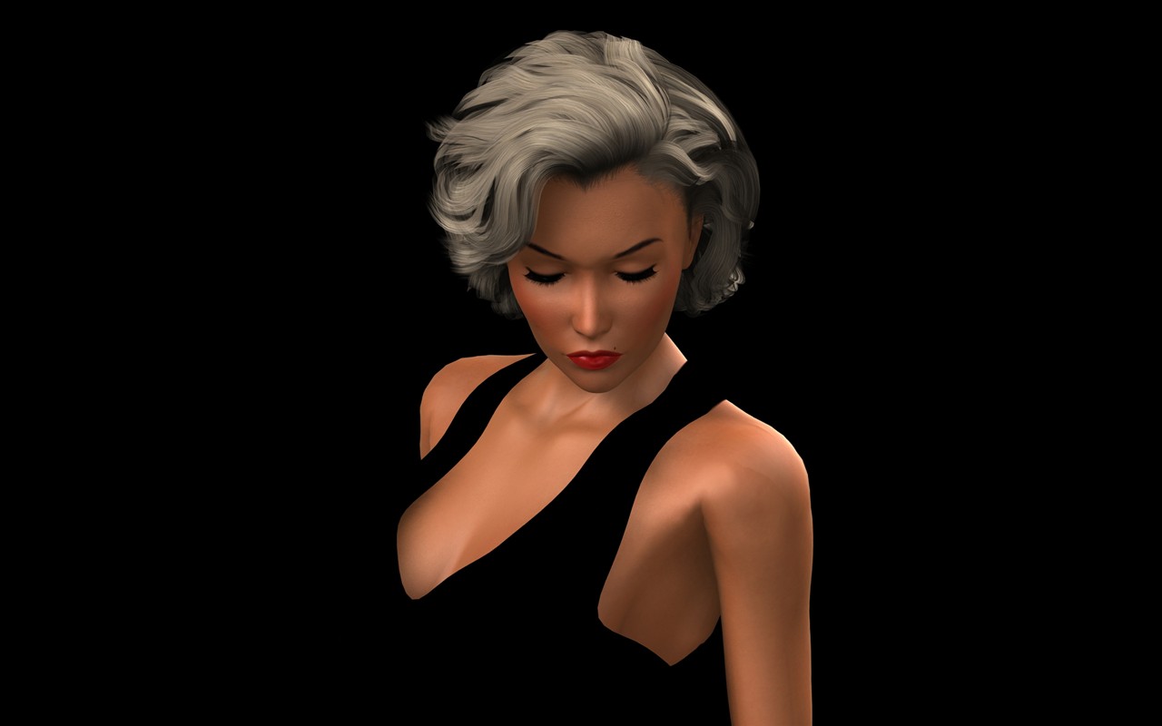 Widescreen 3D Female wallpaper #6 - 1280x800