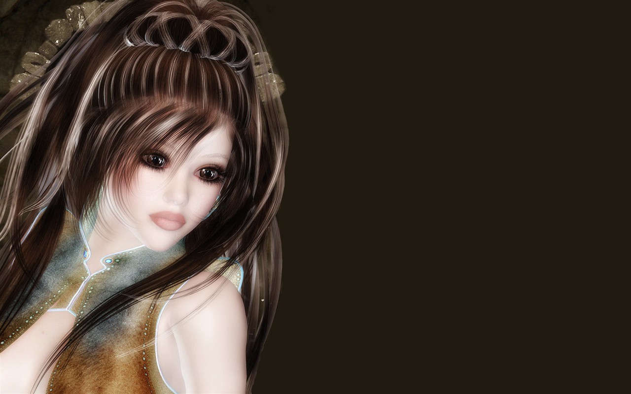 寬屏三D女性壁紙 #10 - 1280x800
