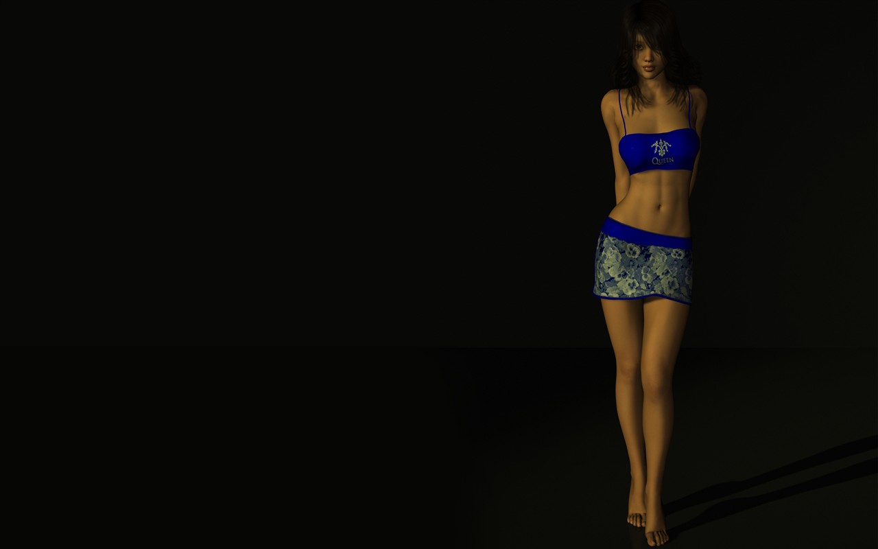 Widescreen Wallpaper 3D Female #14 - 1280x800