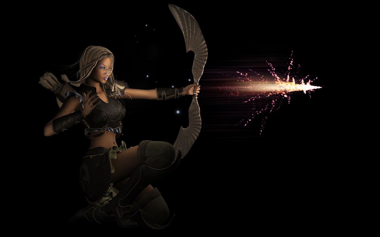 Widescreen 3D Female wallpaper #31 - 1280x800