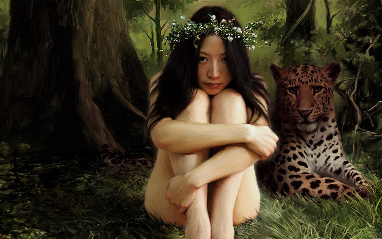 CG Illustration Fantasy Wallpaper Frauen #23 - 1280x800