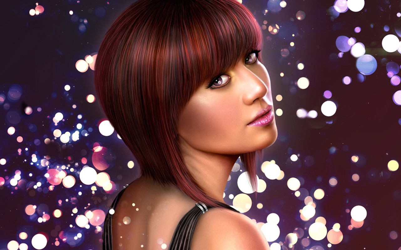 CG ilustrace ženy wallpaper fantasy #26 - 1280x800