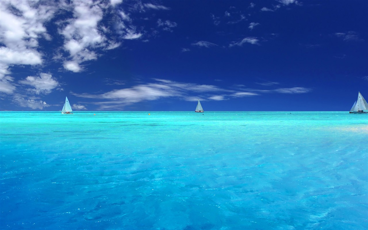 The beautiful seaside scenery HD Wallpapers #16 - 1280x800