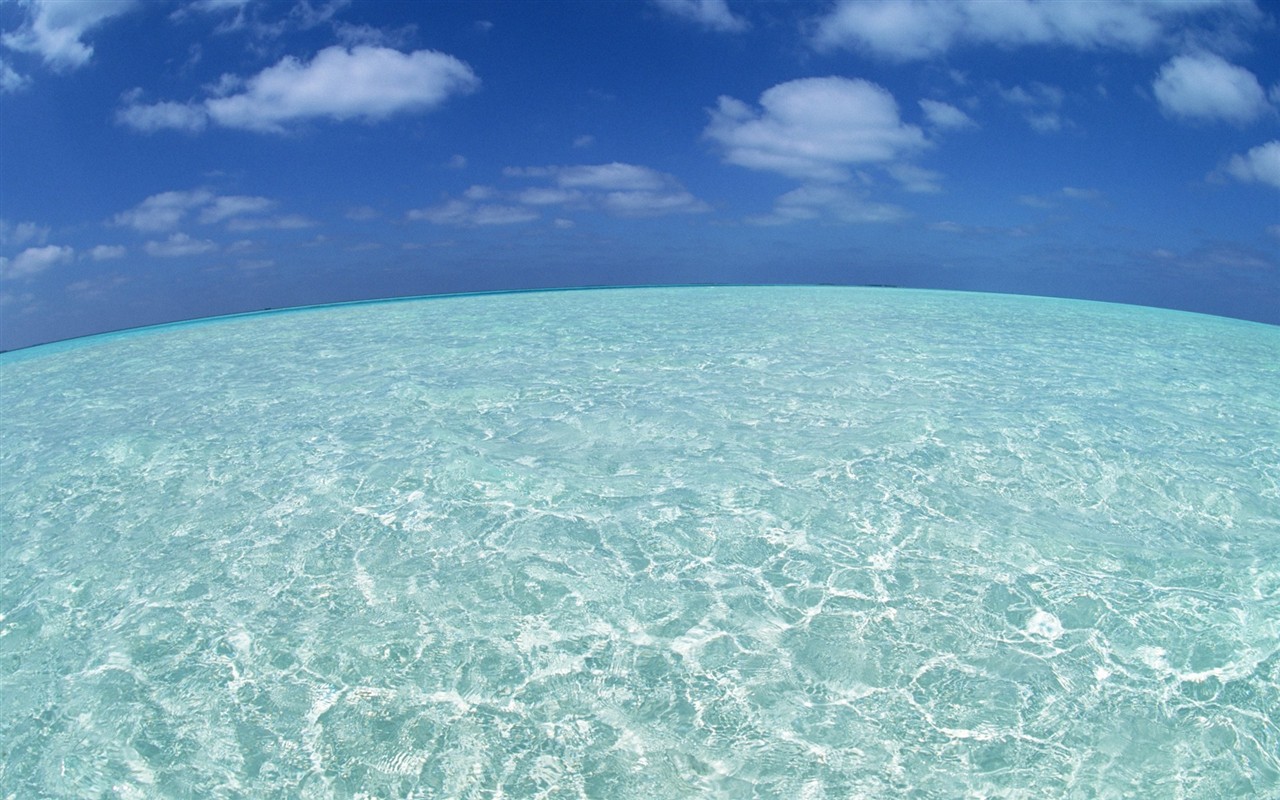 Malediven Wasser und blauer Himmel #18 - 1280x800
