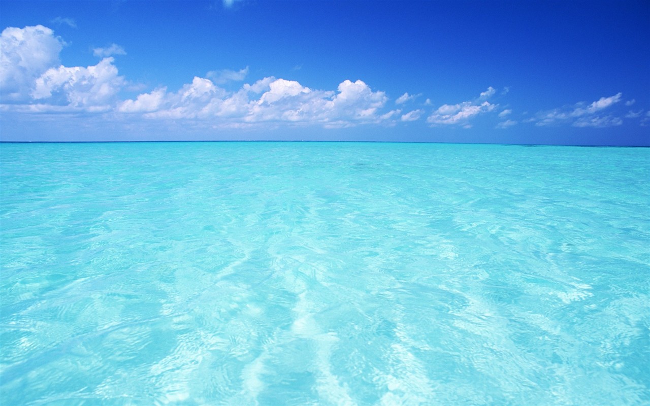 Malediven Wasser und blauer Himmel #20 - 1280x800