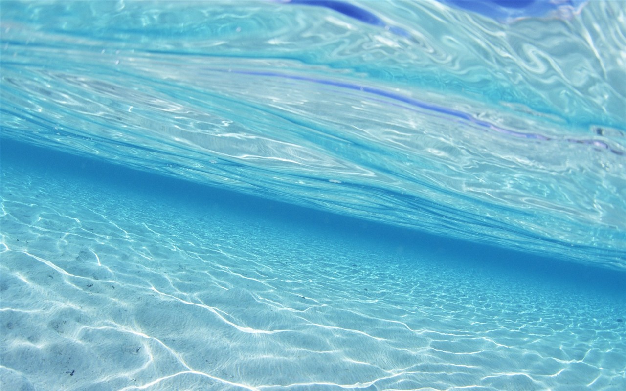 몰디브 물과 푸른 하늘 #30 - 1280x800