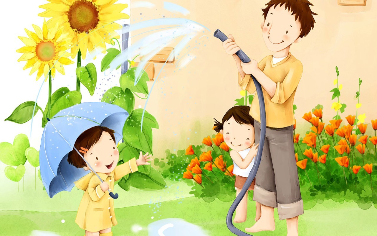 Den otců téma jihokorejských ilustrátora wallpaper #5 - 1280x800