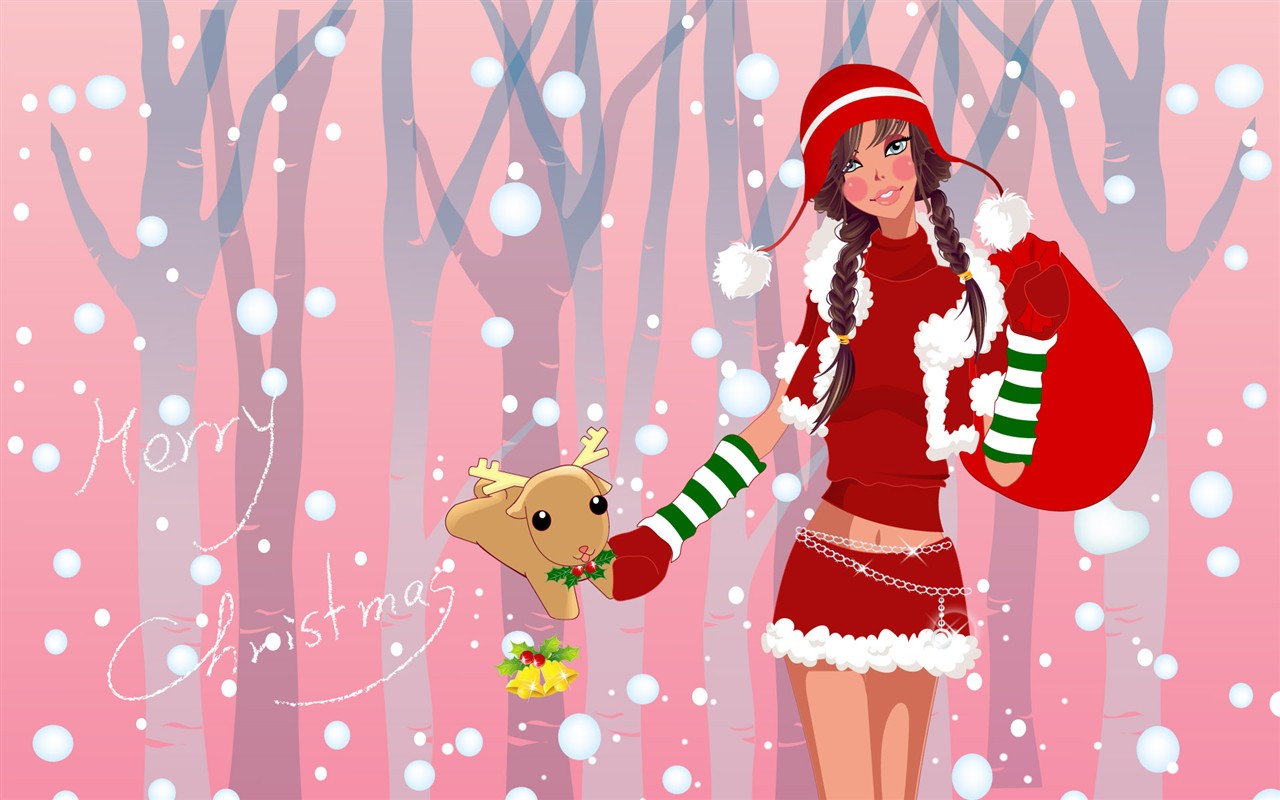 Christmas Wallpaper illustration MM #1 - 1280x800