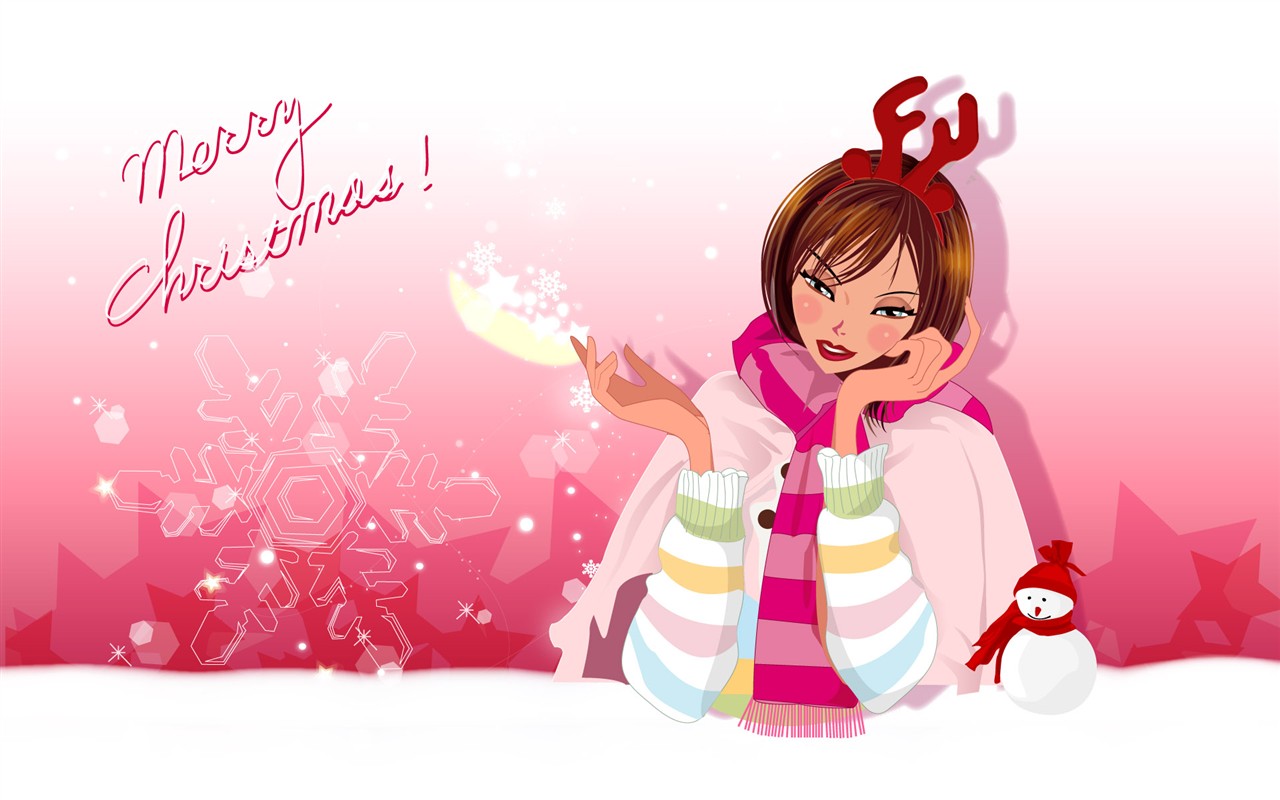 Christmas illustration wallpaper MM #2 - 1280x800