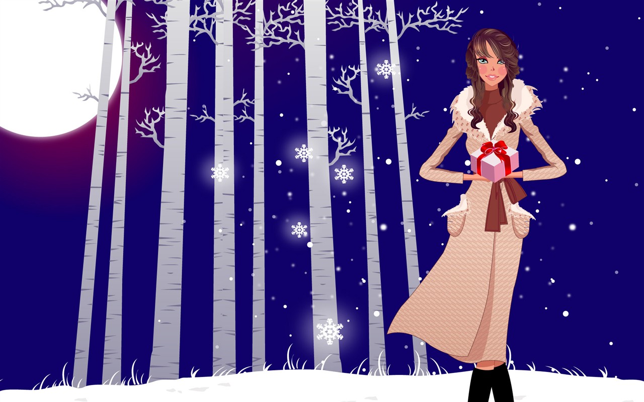 Christmas Wallpaper illustration MM #5 - 1280x800