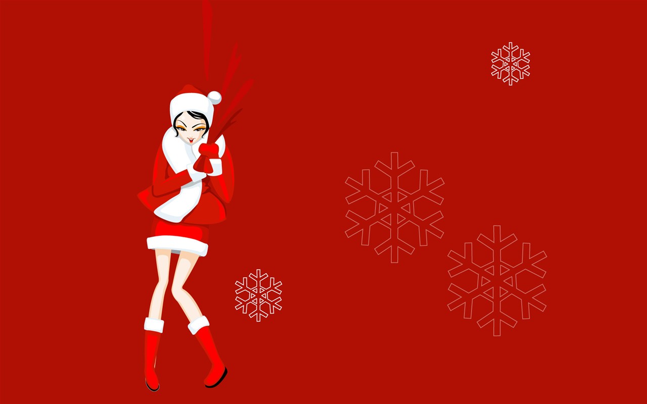 vánoční ilustrace wallpaper MM #19 - 1280x800