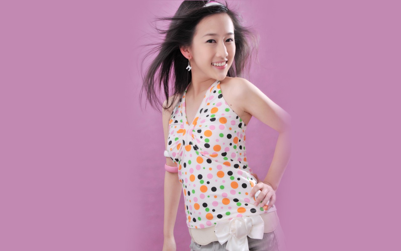 Liu Mei-containing wallpaper Happy Girl #2 - 1280x800